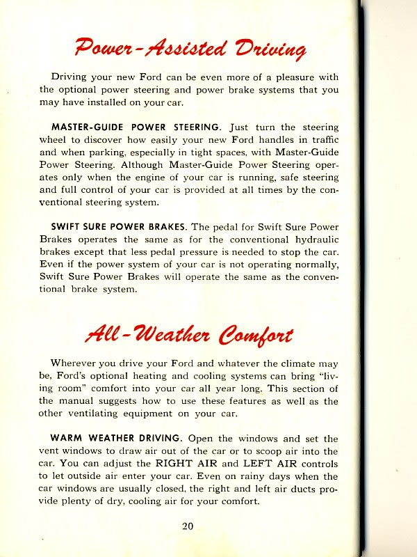 1956 Ford Owners Manual Page 6